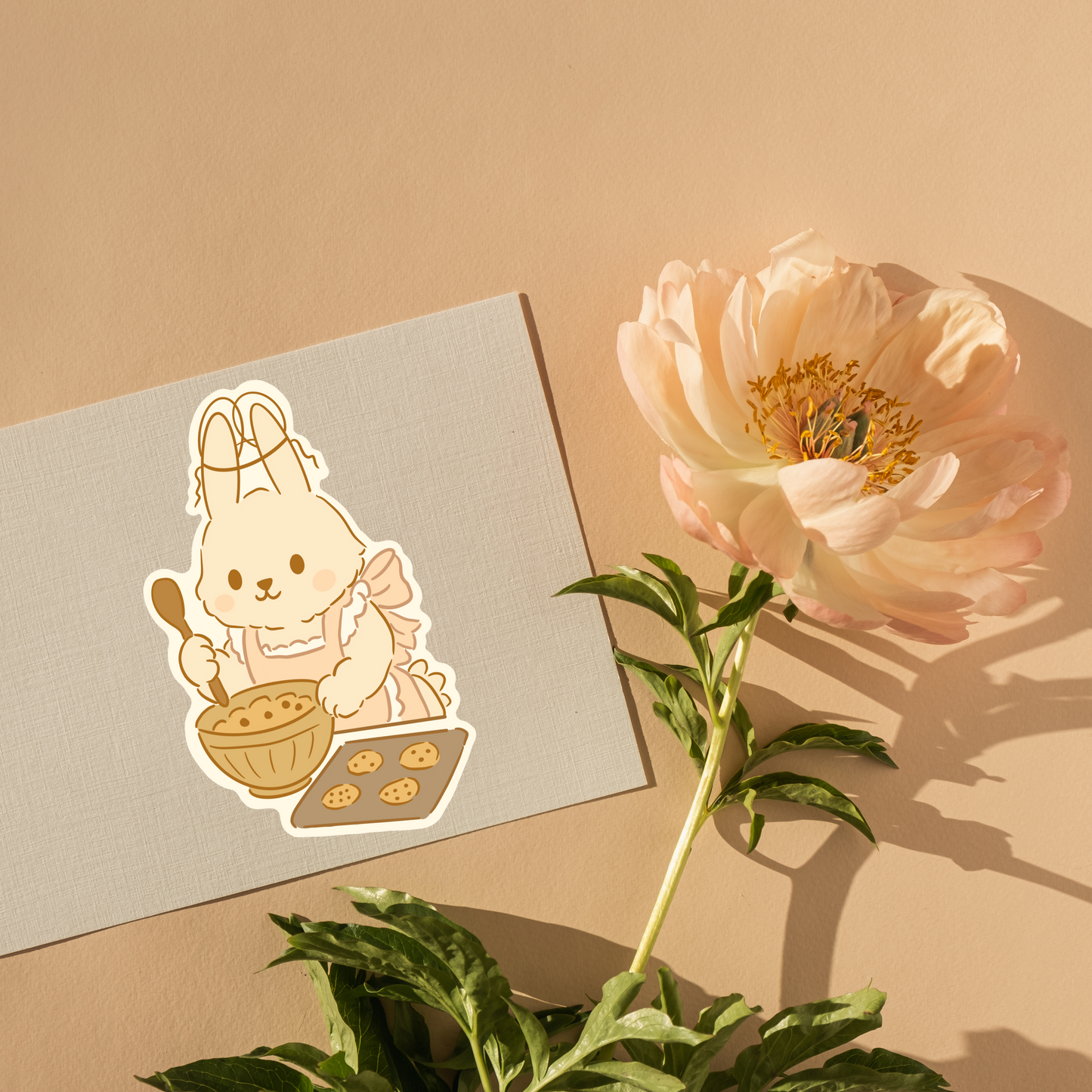 Bunny’s Bakery Day – Cozy Cookie Time Sticker