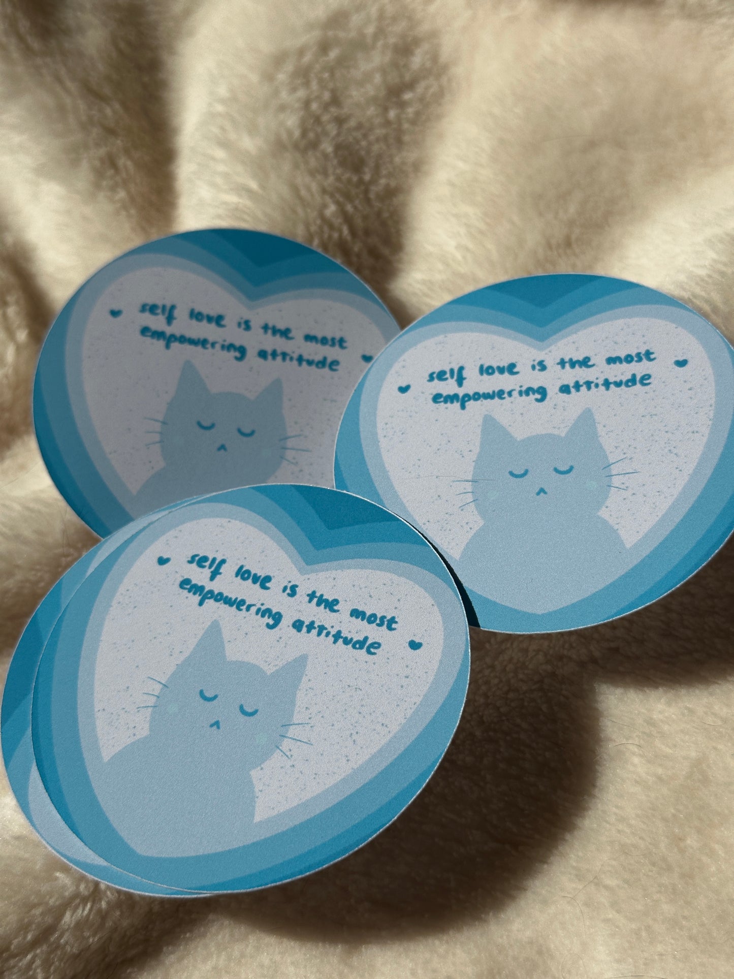 Self-Love Catitude Sticker ฅ ฅ