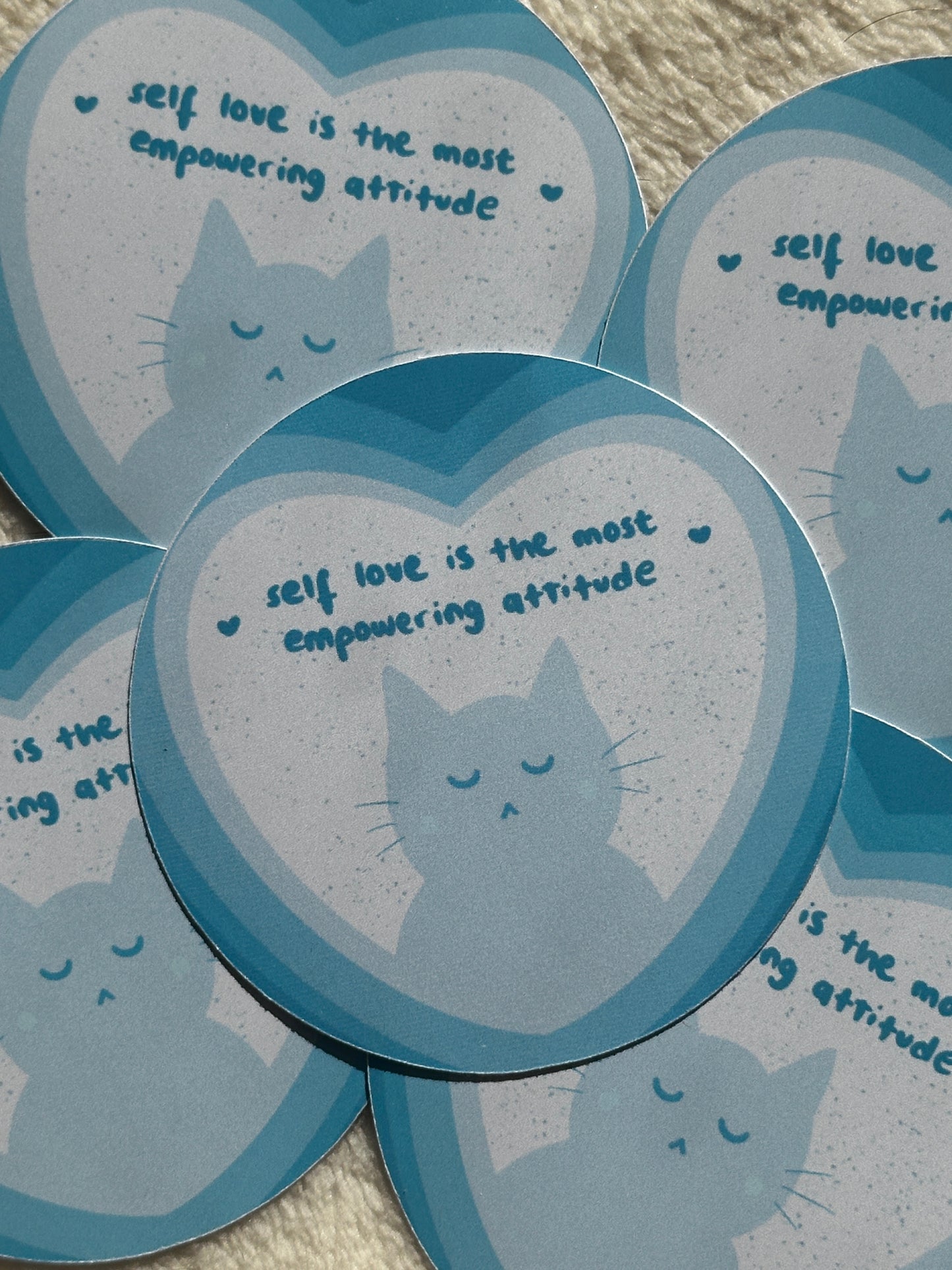 Self-Love Catitude Sticker ฅ ฅ